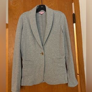 EUC Lilly Pulitzer Mindy gray knit blazer Small